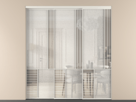 Алюминевая перегородка vnt3_1 БЕЛ. Цвет Алюминий Белый. Материал Алюминий. Коллекция Перегородка Mosaic внутри проёма 3 створки с синхронным механизмом. Фото. Алюминевая перегородка vnt3_1 БЕЛ. Цвет Алюминий Белый. Материал Алюминий. Коллекция Перегородка Mosaic внутри проёма 3 створки с синхронным механизмом. Картинка.