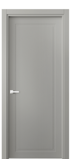 Дверь межкомнатная 8001 МНСР. Цвет Матовый нейтральный серый. Материал Гладкая эмаль. Коллекция Neo Classic. Картинка.