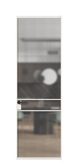 Дверь межкомнатная АЛПЛ040.02 АССР MS. Цвет Алюминий светло-серый. Материал Алюминий в эмали. Коллекция Formato. Картинка.