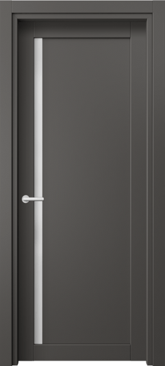 Дверь межкомнатная 2110 ПЭГФ САТ. Цвет ПЭТ графитовый. Материал ПЭТ. Коллекция Нео. Картинка.