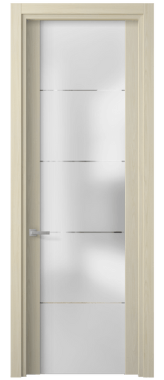 Дверь межкомнатная 4114 МОЯ ГРА. Цвет Молочный ясень. Материал Ciplex ламинатин. Коллекция Planum. Картинка.