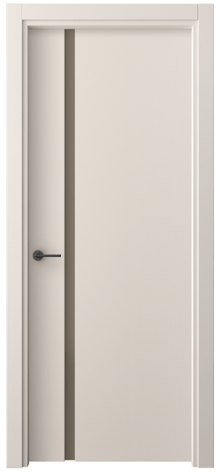 Дверь межкомнатная 4222 ПЭПБ БР САТ. Цвет ПЭТ пудровый бежевый. Материал ПЭТ. Коллекция Freedom. Картинка.