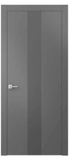 Дверь межкомнатная АКП 8042 МКЛС Матовый классический серый. Цвет Матовый классический серый. Материал Гладкая эмаль. Коллекция Linea. Картинка.