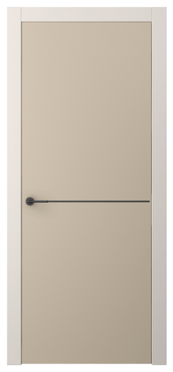 Дверь межкомнатная АКП 4207 ПЭСК. Цвет ПЭТ серо-коричневый . Материал ПЭТ. Коллекция Freedom. Картинка.