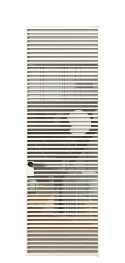 Дверь межкомнатная АЛПЛ040.07 АЖМ Алюминий жемчужный Stopsol Clear прозрачное. Цвет Алюминий жемчужный. Материал Алюминий в эмали. Коллекция Formato. Картинка.