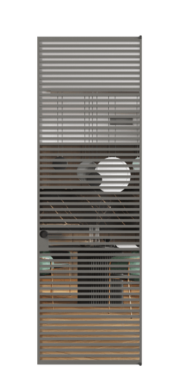 Межкомнатная дверь АЛПЛ040.06 Crystalvision АКЛС. Цвет Алюминий классический серый. Материал Алюминий в эмали. Коллекция Formato. Фото. Дверь межкомнатная АЛПЛ040.06 Crystalvision АКЛС. Цвет Алюминий классический серый. Материал Алюминий в эмали. Коллекция Formato. Картинка.