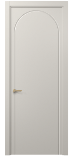 Дверь межкомнатная 8647 МОС. Цвет Матовый облачно-серый. Материал Гладкая эмаль. Коллекция Альба. Картинка.