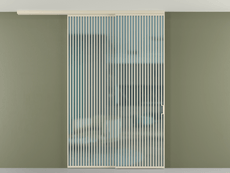 Перегородка Formato вдоль стены на потолок телескопик синхро 2