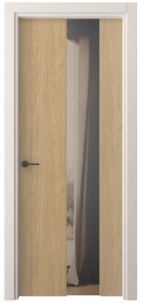 Дверь межкомнатная 4226 ЖМД ДВ ЗЕР БР. Цвет Жемчужный дуб. Материал Ламинатин. Коллекция Freedom. Картинка.