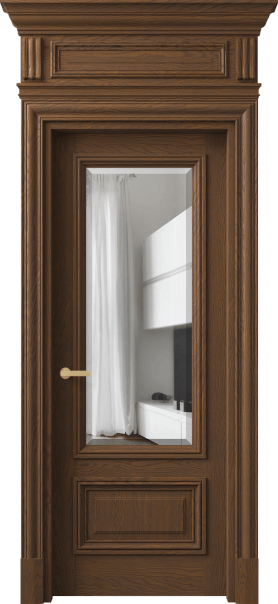 Дверь межкомнатная 7306 ДКШ.М ПРОЗ Ф. Цвет Дуб каштановый матовый. Материал Массив дуба матовый. Коллекция Антик. Картинка.