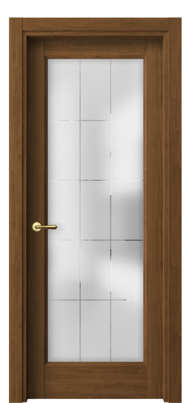 Дверь межкомнатная 1402 ЛОР Cатинированное стекло лофт. Цвет Лесной орех. Материал Ламинатин. Коллекция Галант. Картинка.