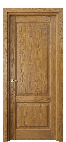 Дверь межкомнатная 0741 ДМД.Б. Цвет Дуб медовый брашированный. Материал Массив дуба брашированный. Коллекция Lignum. Картинка.