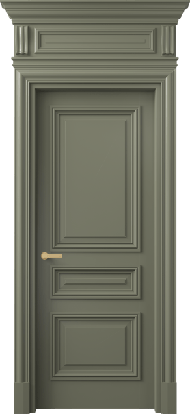 Дверь межкомнатная 7305 БОТ. Цвет Бук оливковый тёмный. Материал Массив бука эмаль. Коллекция Antique. Картинка.