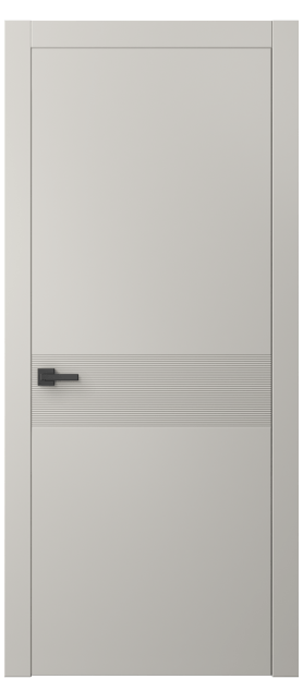 Дверь межкомнатная 8041 МОС. Цвет Матовый облачно-серый. Материал Гладкая эмаль. Коллекция Linea. Картинка.